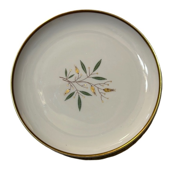 VTG Syracuse China Off-White Butter Plate w/Floral Design Made in USA - Picture 1 of 6